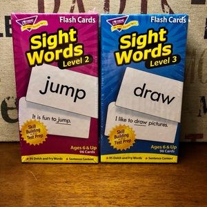 New! TREND Sight Word Level 2 & Level 3 Flashcards